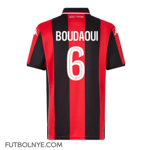 Camiseta OGC Nice Hicham Boudaoui #6 Primera Equipación 2025-26 manga corta